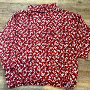 Lands End womens 2X Waffle neck pullover